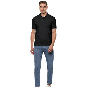 Polo de Manga Corta Blanco para Hombre, Color Sólido, Algodón, Casual, Transpirable, Corte Regular, Tejido de Punto - Product Image 5