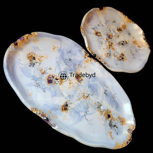 Bandeja Rectangular de Resina Hecha a Mano de Estilo Artístico de Lujo, Bandeja de Servicio Premium para Mesa de Centro y Comedor Tradebyd - Product Image 6