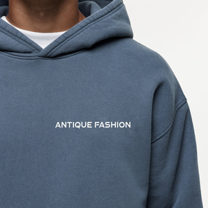 เสื้อฮู้ดดี้ผ้าฟลีซแบบวินเทจทรงโอเวอร์ไซส์ ปรับแต่งได้ น้ำหนักมาก ทรงบ็อกซี่ ผ้าเฟรนช์เทอร์รี่ ไหล่ตก ล้างสีแบบแอซิดวอช - Product Image 3