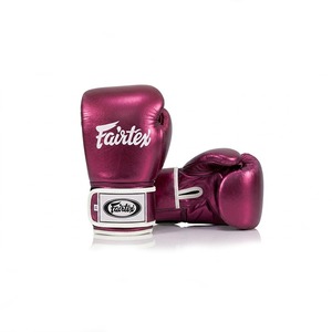 Guantes de Boxeo Fairtex Elite Athlete Metálicos al por Mayor, Guantes de Sparring de Cuero Genuino para Adultos, Logotipo Personalizado, Cuero Premium para MMA - Product Image 1