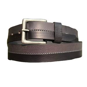 Ceinture en cuir véritable faite à la main pour homme haut de gamme avec boucle en cuivre brodée, style vintage, largeur 3,5 cm - Product Image 1