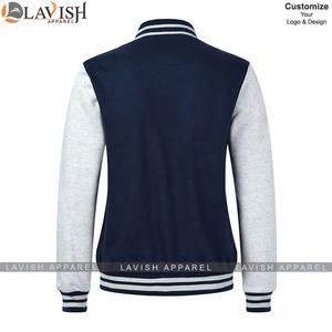 Chaqueta de béisbol universitaria con capucha ajustada a la moda para hombre Unisex con texto de foto estampado personalizado - Product Image 3
