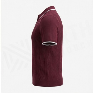 Chemises polo en tricot respirantes pour hommes, demi-zip, décontractées, légères, de haute qualité, streetwear, golf, couleur personnalisée - Product Image 3