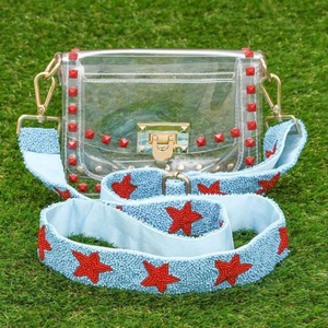 Correa de guitarra y cinturón para bolso de cuentas de cristal hechas a mano, clásicas, de lujo y estilo vintage - Product Image 1