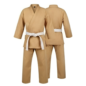 Traje de Karate Personalizado en Color Liso, Alta Elasticidad, Hecho de Material Duradero de Poliéster y Algodón, Conjunto de Uniformes de Karate Personalizados - Product Image 3