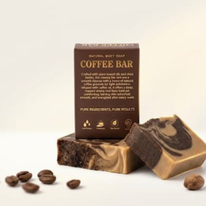 Coffee <b>Bar</b> <b>Soap</b> for Deep Cleansing <b>Exfoliating</b> Skin Care and Refreshing Daily Beauty Support Naturally Coffee <b>Bar</b> - Product Image 3