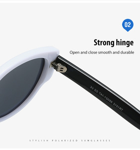 Gafas de Sol Polarizadas con Marco Ovalado Retro Estilo Ojo de Gato, Tendencia Nueva Y2K TR90, Gafas de Moda Retro Chinas para Hombre y Mujer - Product Image 6