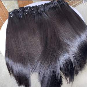 Extensiones de cabello humano indio Estilo liso natural Crudo Sin procesar 100% Cutículas sin enredos Cabello alineado al precio más bajo - Product Image 3