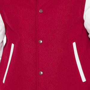 Custom Logo <b>Men's</b> Varsity Jacket High Quality Streetwear Coat Embroidery Patches Fabric Letterman Baseball Jacket Jacket For <b>Men</b> - Product Image 5