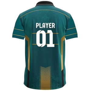 Conjunto de Uniforme de Cricket al por Mayor con Logotipo Personalizado, Uniforme de Cricket Transpirable que Absorbe la Humedad, Ropa Deportiva para Hombres y Jóvenes - Product Image 2