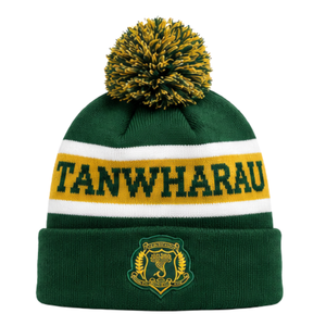 Bonnet tricoté personnalisé avec pompon, bonnet d'hiver chaud à revers, broderie pour équipe sportive, accessoire décontracté d'extérieur, vente en gros OEM ODM - Product Image 1