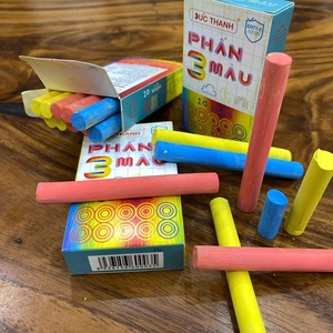 ชอล์กสีหลากสีสำหรับเด็ก ชอล์กเขียนกระดานดำแบบไม่เป็นฝุ่น - Product Image 4