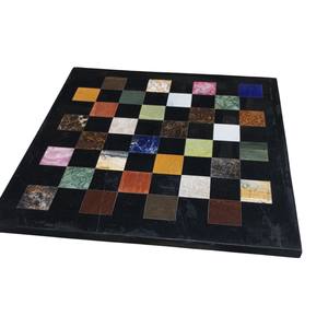 Juego de Ajedrez de Lujo con Incrustaciones de Mármol Negro, Piezas Hechas a Mano, Tablero de Piedra Semipreciosa, Juego de Mesa para Decoración del Hogar, Regalo - Product Image 1