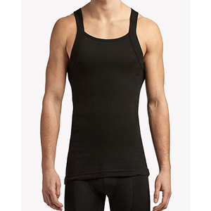 2026 Men <b>Tank</b> <b>Tops</b> 100% Cotton Silver and <b>White</b> Sleeveless Undershirts Tagless Ribbed Slim Fit Muscle <b>Tank</b> <b>Top</b> with Scoop Neck - Product Image 2