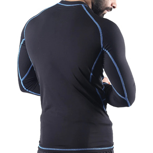 T-shirts de sport pour hommes, dernière tendance, coupe slim, compression respirante, confortables, manches courtes, en spandex/polyester - Product Image 3