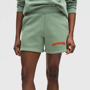 Shorts Deportivos para Mujer, 100% Algodón Grueso, Tela de Felpa Suave, Bolsillos Laterales, Transpirables, de Secado Rápido, Cintura Elástica, Cierre con Botones - Product Image 2
