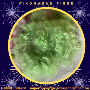 Vikohasan 15D HS Green GRS Grade Fibre de Polyester discontinue recyclée creuse siliconée pour matériau de remplissage jouet canapé oreillers voiture - Product Image 6