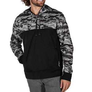 Hoodie Homme Demi-Zip à Blocs de Couleurs, Nouveau Style, Personnalisable, en Polyester et Coton, Haute Qualité, Meilleures Ventes - Product Image 1