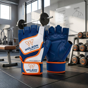 Premium Half Finger Weightlifting <b>Gloves</b> Comfortable Grip Workout Fitness <b>Training</b> Support for Men and Women Daily Use. - Product Image 2