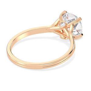 Bagues de fiançailles REYES élégantes en or massif 14 carats avec moissanite taille coussin de 1,82 carats pour femmes, cadeaux parfaits pour les anniversaires, bijoux - Product Image 4
