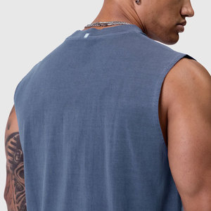 Débardeur en coton léger à col montant, nouveau design vintage, personnalisable, brodé, style streetwear, pour tenue décontractée et sportive - Product Image 5