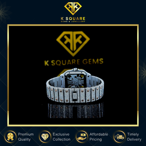 Montre Carrée de Luxe à Quartz avec Diamants, Mouvement Automatique Analogique VVS de Haute Qualité, Nouveau Design, Prix de Gros - Product Image 5