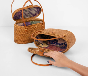 Sacs en rotin de haute qualité pour femmes, vente en gros, sacs en rotin faits à la main, sacs en rotin tissés, usine du Vietnam, prix bas, OEM - Product Image 2