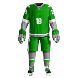 Conjunto de Uniformes Deportivos Personalizados de Alta Demanda con Nombre y Número del Equipo, Camiseta y Pantalones Cortos para Hockey sobre Hielo - Product Image 5
