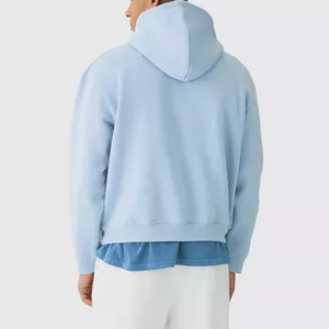 Sweat à capuche oversize coupe boxy pour homme, personnalisable avec logo, en coton épais délavé vintage, de haute qualité - Product Image 5