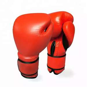 Gants de boxe en cuir véritable avec sangle de poignet à boucle, logo personnalisé, doublure en tissu parachute coréen, entraînement professionnel, moule 12 mm - Product Image 6