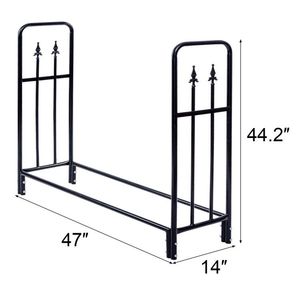 Porta Legna in Acciaio Resistente da 4 Piedi, Soluzione per lo Stoccaggio del Legname da Esterno - Product Image 5