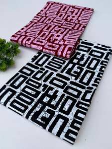 Tissu en coton Ankara imprimé wax africain sénégalais, motifs personnalisés de qualité supérieure pour vêtements féminins, robes et projets de mode - Product Image 3