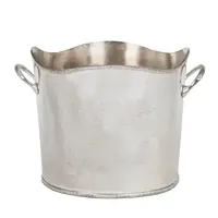 Seau à glace et refroidisseur à vin de luxe en acier inoxydable martelé doré, avec poignées, emballé en carton, idéal pour mariages et fêtes – Vente chaude