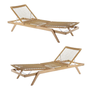 Fabricación en Indonesia Tumbonas de exterior de madera de teca maciza natural Tumbona de jardín de la mejor calidad para la VENTA - Product Image 6