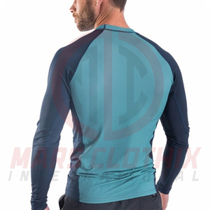 Factory Direct Supplier Gym Wear <b>Men</b> Rash Guard Professional Manufacture Stylish Design <b>Men</b> Rash Guard <b>For</b> Adults - Product Image 3