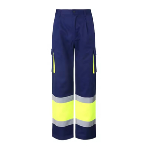 Servicio OEM ODM, Diseño Único, Pantalones de Trabajo de Alta Visibilidad y Resistencia con Cinta Reflectante, Ropa de Trabajo para Hombre - Product Image 1