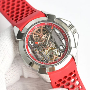 A Luxurious Silver Bezel Casual Business Sports <b>Skeletonized</b> <b>Automatic</b> Mechanical Men's <b>Watch</b> Inheriting Craftsmanship - Product Image 2