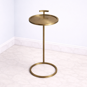 ถาดวางบนโต๊ะบาร์อะลูมิเนียมหล่อขึ้นรูป ดีไซน์ทันสมัย ขอบยกสูง ฐานทรงเพรียวบาง โครงวงกลม แข็งแรง ทนทาน สวยงาม เหมาะสำหรับเสิร์ฟ - Product Image 1