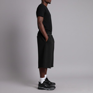 Short décontracté noir 100 % coton coupe classique pour homme 2026 avec poches latérales – Idéal pour le streetwear - Product Image 3