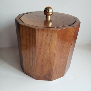 Hot Selling Custom Logo Wooden Ice Bucket Premium Wood <b>Cooler</b> with Eco-Friendly Barware for Restaurant and Hotel Bulk Supply - Product Image 4