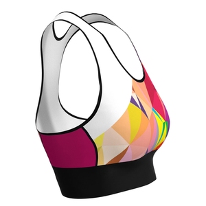 High <b>Support</b> Breathable Eco-Friendly Plus Size Strapless Sports Bra <b>Crop</b> <b>Top</b> for Yoga Gym Fitness Activewear (Spandex/Polyester) - Product Image 3