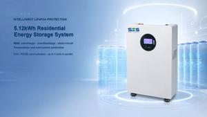 Batterie de stockage d'énergie domestique SES 5-10kW LiFePO4 tout-en-un, murale, hybride, pour sauvegarde solaire, onde sinusoïdale pure, protection IP65 - Product Image 2