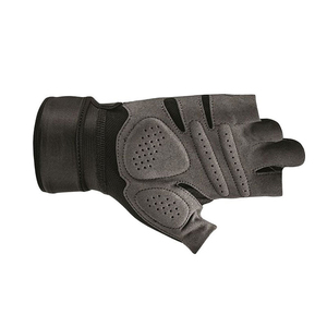 <b>Half</b> Finger Gym Gloves for Weight Lifting Fitness Breathable Non <b>Slip</b> Adjustable Wrist Strap Unisex Mesh PU Leather - Product Image 2