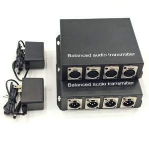 Convertisseur audio XLR bidirectionnel 4 canaux sur fibre optique, émetteur audio équilibré - Product Image 5