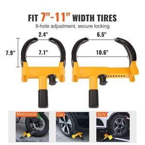 Serrure de remorque à pince de roue antivol réglable pour motos de voiture ATV SUV-équipement de stationnement - Product Image 6