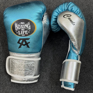 Guantes de Boxeo de Primera Calidad con Cierre de Velcro, Sin Boxeo No Hay Vida, Guantes de Entrenamiento de Boxeo MMA que Absorben la Humedad - Product Image 1