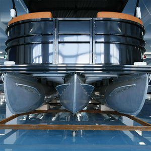 Bateau ponton de luxe pour sports nautiques, pêche et divertissement, avec moteur hors-bord, à vendre au meilleur prix. - Product Image 6