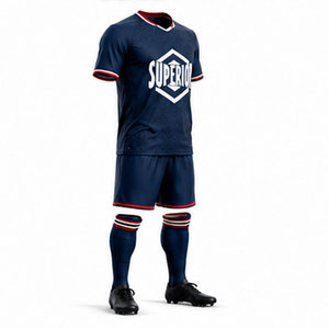 Maillot et short de football Elite conçus pour un confort maximal, technologie de séchage rapide et numéros de joueur personnalisés - Product Image 5
