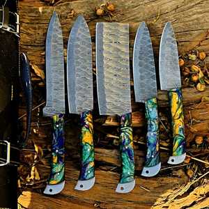 Ensemble de couteaux de chef THEWIZ CRAFTS en acier à haute teneur en carbone, faits main, durables, de haute qualité, ambidextres, pour la cuisine et la découpe des os - Vente en gros personnalisée - Product Image 3
