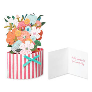 Cartes 3D Pop-up en Papier Premium, Assemblées à la Main, Bouquet de Fleurs Pop-up pour Tous les Âges, Cadeau d'<span class=keywords><strong>Anniversaire</strong></span> avec Enveloppe - Product Image 2